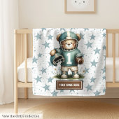 Amerikaans Football Teddy Blanket voor kleine jong Fleece Deken