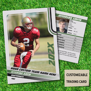 Amerikaans Football Trading Kaart Custom Gift Groe Contactkaartje