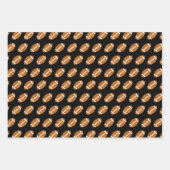 Amerikaans Football Turquoise en Black Patterns Inpakpapier Vel (Voorkant 2)