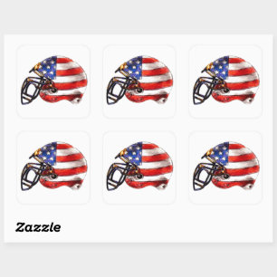 Amerikaans Football van Patriotten Vierkante Sticker