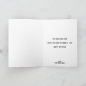 Amerikaans Football veld 1e verjaardagsfeestje Bedankkaart (Binnen)