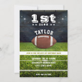 Amerikaans Football veld 1e verjaardagsfeestje Kaart (Voorkant)