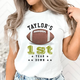 Amerikaans Football veld 1e verjaardagsfeestouder T-shirt