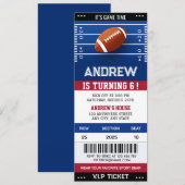 Amerikaans Football verjaardagskaartfeest voor Boy Kaart (Voorkant / Achterkant)