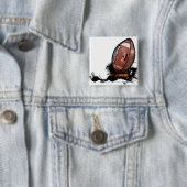 Amerikaans football vierkante button 5,1 cm (In situ)