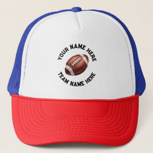 Amerikaans Football Voeg Jouw naam gepersonaliseer Trucker Pet