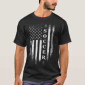  Amerikaans Football voor Vlag Voetbalspeler T T-shirt (Voorkant)