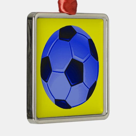 Amerikaans Football voor Voetbal of Associatie Metalen Ornament (Rechts)