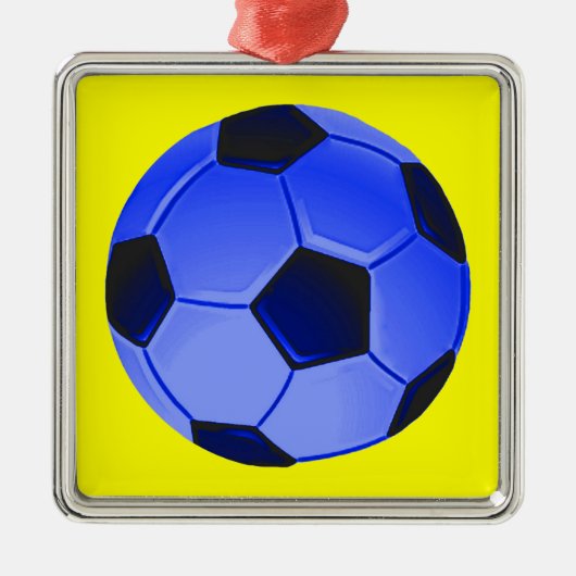 Amerikaans Football voor Voetbal of Associatie Metalen Ornament (Voorkant)