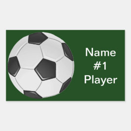 Amerikaans Football voor Voetbal of Associatie Rechthoekige Sticker