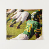 Amerikaans Football. Wandkleed (Voorkant (horizontaal))