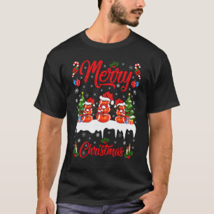 Amerikaans Football Xmas Snowman Rugby Ball Christ T-shirt