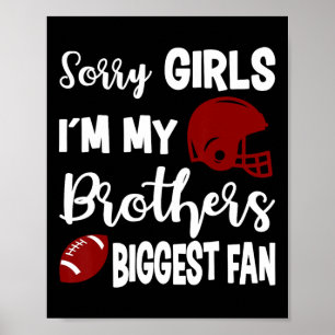 Amerikaans Football zuster Bigst Fan Little Zister Poster