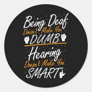 Amerikaans gebarentaal bewustzijn - ASL Deaf Pride Ronde Sticker