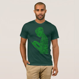 Amerikaans gebed (bos met neongroen) t-shirt