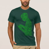 Amerikaans gebed (bos met neongroen) t-shirt (Voorkant)