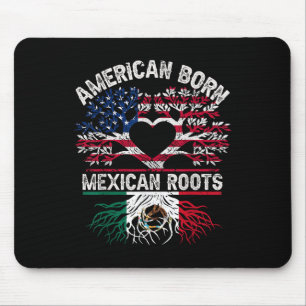 Amerikaans Geboren Mexicaanse Wortels Vlag Boom Me Muismat