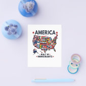 Amerikaans Gebouwd door immigranten Patriottisch A Flyer (Enkel)