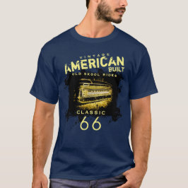 -Amerikaans Gebouwd Oude Skool Ridt Klassiek T-shirt