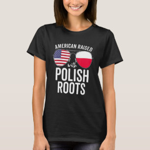 Amerikaans gefotografeerd met Poolse wortels op de T-shirt
