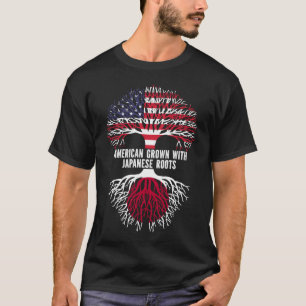 Amerikaans gegroeid met Amerikaanse vlag T-shirt