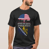 Amerikaans gegroeid met Bosnische    rootsBosnië e T-shirt (Voorkant)