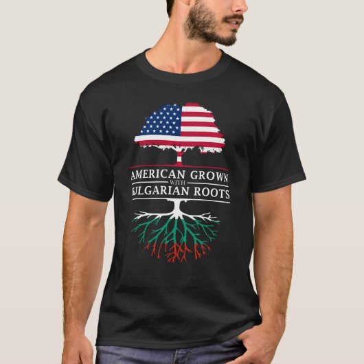 Amerikaans gegroeid met Bulgaarse wortels Bulga T-shirt (Voorkant)