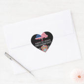 Amerikaans Gegroeid met Chihuahuense Roots Mexico Hart Sticker (Envelop)
