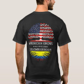 Amerikaans gegroeid met Colombiaanse wortels Ameri T-shirt (Achterkant)