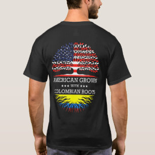 Amerikaans gegroeid met Colombiaanse wortels Ameri T-shirt