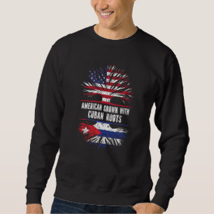 Amerikaans gegroeid met Cubaanse wortels VS vlag C Trui