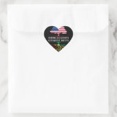 Amerikaans Gegroeid met Guyanese Roots Guyana Desi Hart Sticker (Tas)