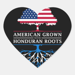 Amerikaans gegroeid met Honduras RootsHonduran Hart Sticker