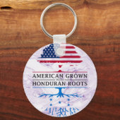 Amerikaans gegroeid met Hondurese marmerstijl Sleutelhanger (Voorkant)