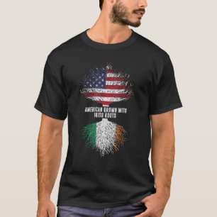 Amerikaans gegroeid met Ierse wortels Amerikaanse  T-shirt