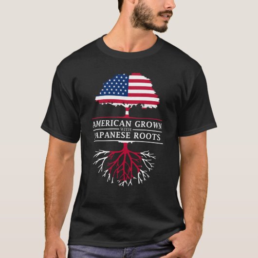 Amerikaans gegroeid met Japans ontwerp T-shirt (Voorkant)