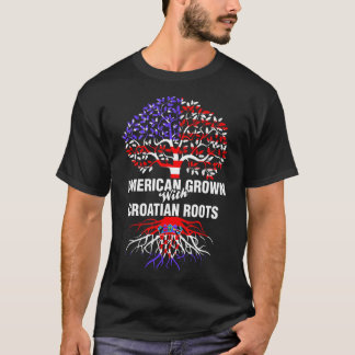 Amerikaans gegroeid met Kroatische wortels T-shirt