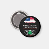 Amerikaans gegroeid met Libanese wortels Libanon Magneet (Voorkant / Achterkant)
