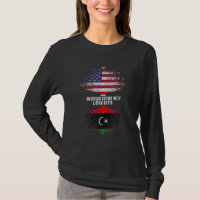 Amerikaans gegroeid met Libische wortels VS vlag L