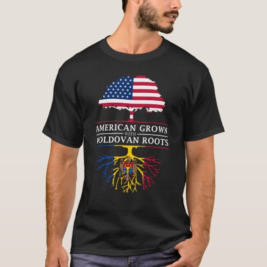 Amerikaans gegroeid met Moldavische    rootsMoldav T-shirt (Voorkant)