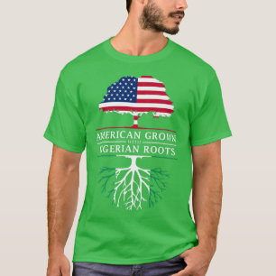 Amerikaans gegroeid met Nigeriaanse roet Nigeria P T-shirt
