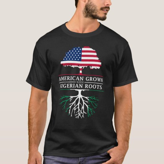 Amerikaans gegroeid met Nigeriaanse    wortelsNige T-shirt (Voorkant)
