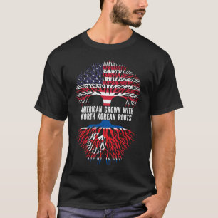 Amerikaans Gegroeid met Noord-Koreaanse Roots USA  T-shirt