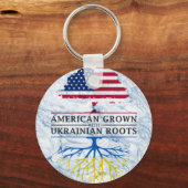 Amerikaans gegroeid met Oekraïense roottenmarmer Sleutelhanger (Voorkant)