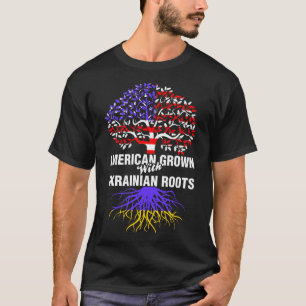 Amerikaans gegroeid met Oekraïense wortels T-shirt