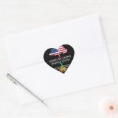 Amerikaans Gegroeid met Perzische Roots Persia Des Hart Sticker (Envelop)