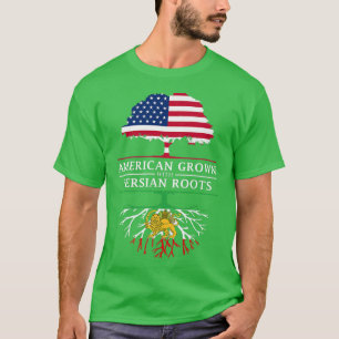 Amerikaans gegroeid met Perzische wortels - Perzis T-shirt