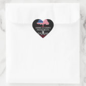 Amerikaans Gegroeid met Poolse Roots Polen Design Hart Sticker (Tas)