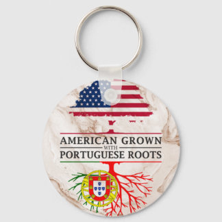 Amerikaans gegroeid met Portugese wortelmarmer Sleutelhanger