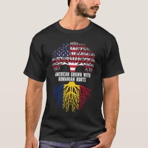 Amerikaans gegroeid met Roemeense roet Amerikaanse T-shirt